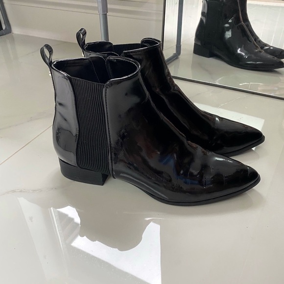 Shiny Ankle Boots - Picture 1 of 7